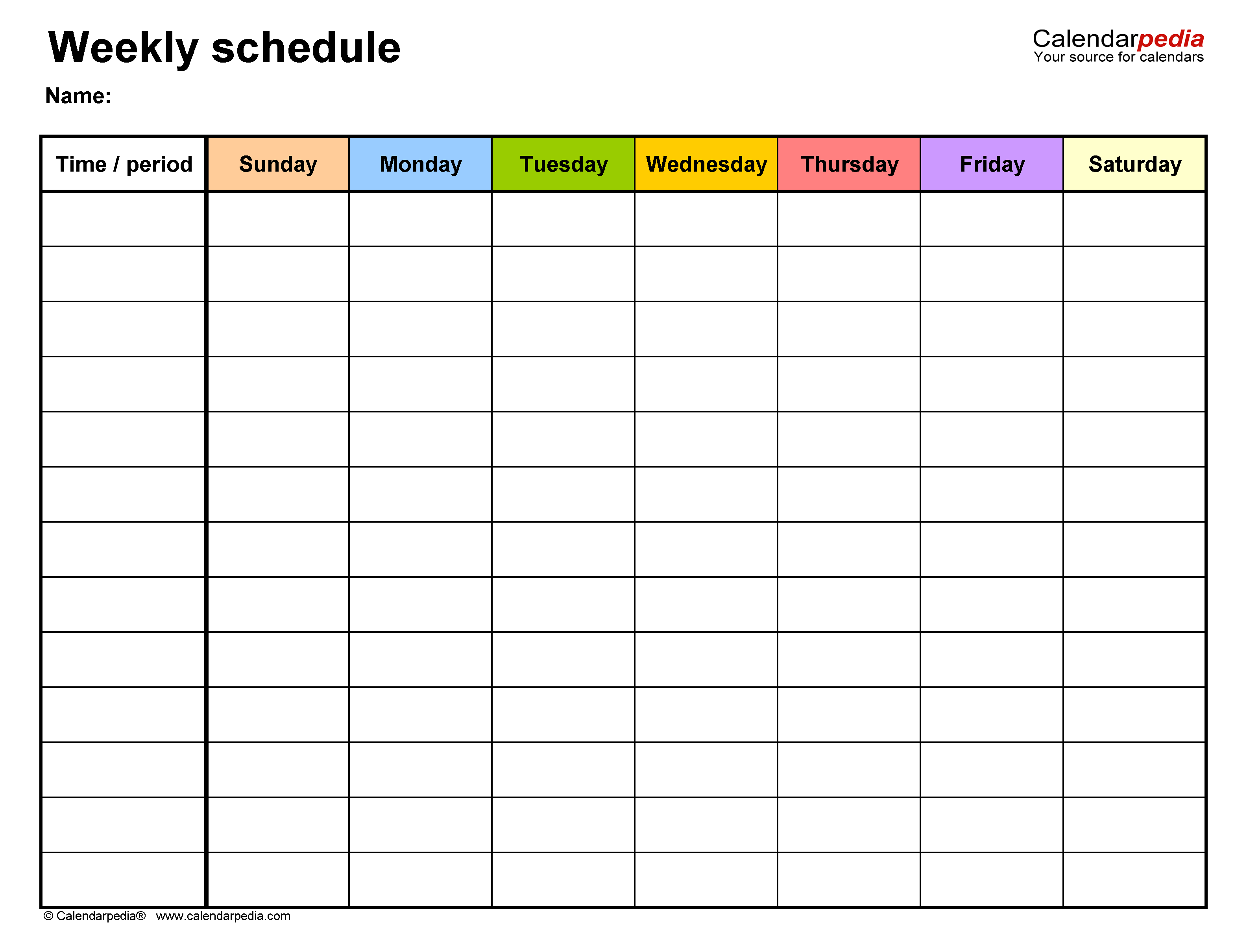 The 3 Ultimate Weekly Schedule Templates