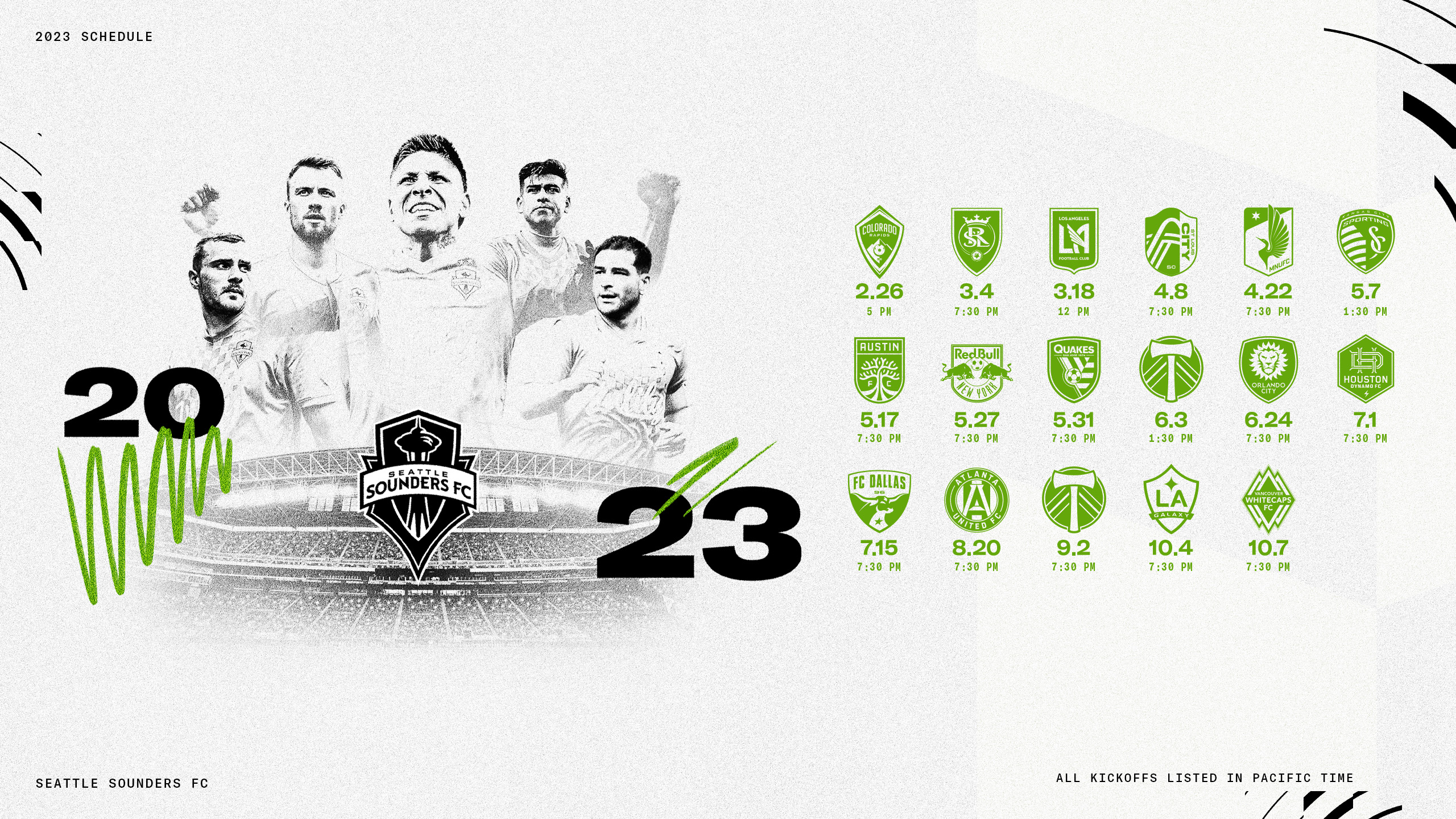 Lumen Field News Seattle Sounders FC 2023 Schedule Released