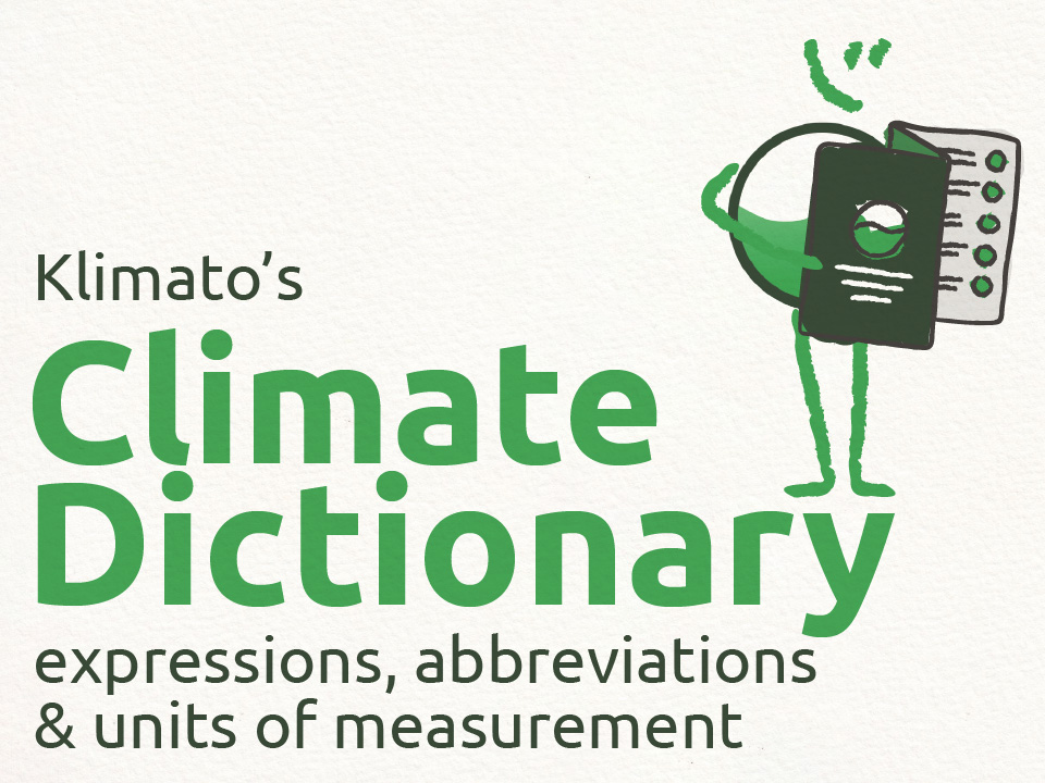 Klimato's Climate Dictionary Klimato