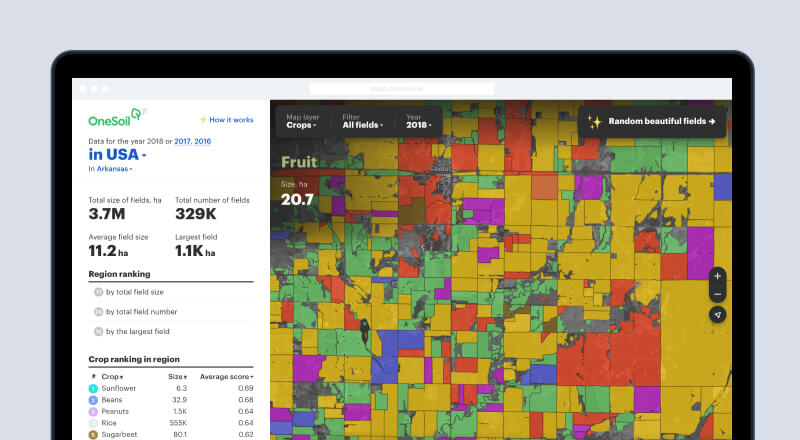 OneSoil builds with Mapbox Maps and Geocoding