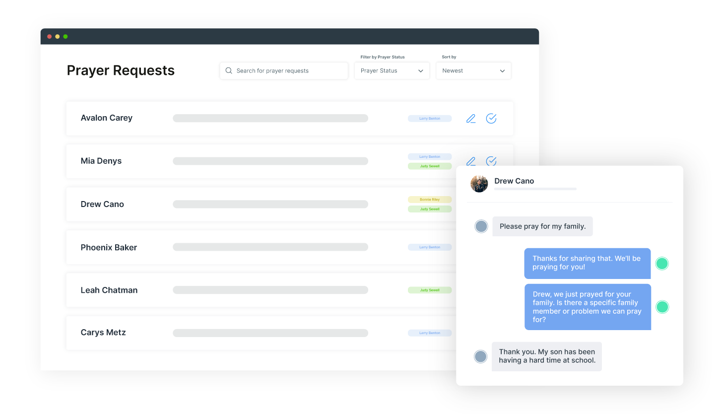 Prayer Request Software Thryve Texting