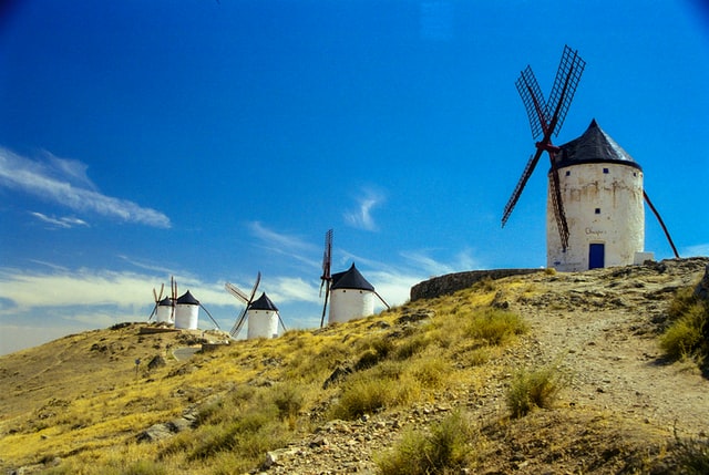 Five windmills