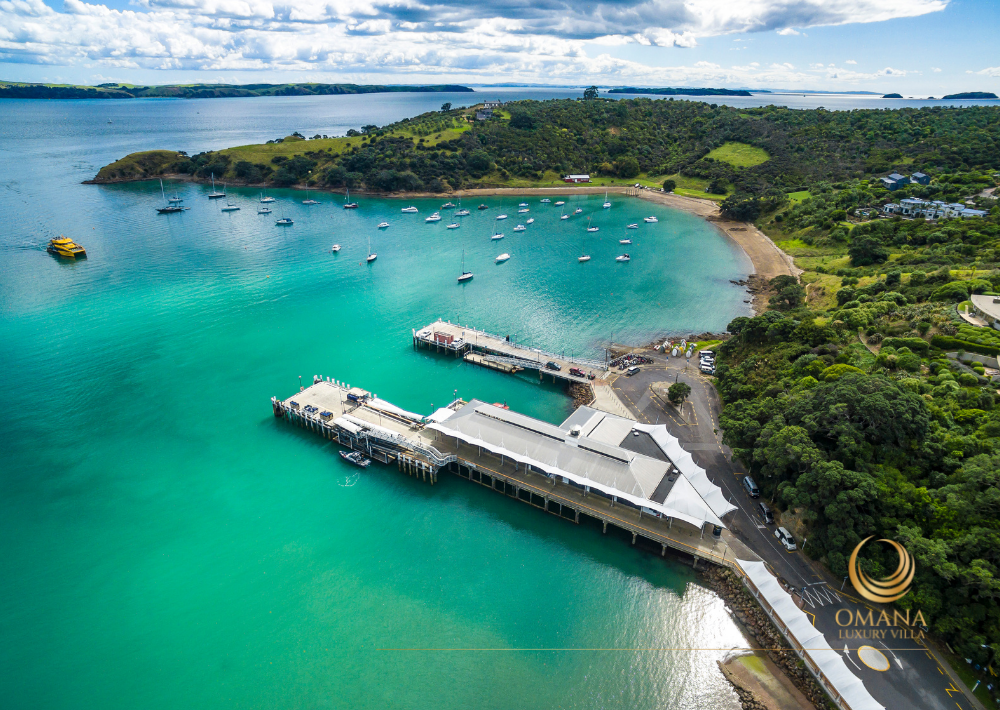 Car ferry to Waiheke Omana Luxury Villa