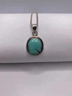 Silver and Turquoise Pendant