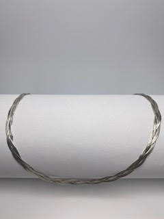 Sterling Silver Flat Braided Chain