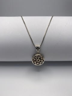 Sterling Silver Double-sided necklace