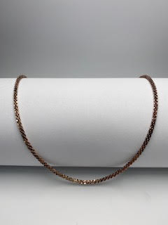 Sterling Silver rose popcorn chain