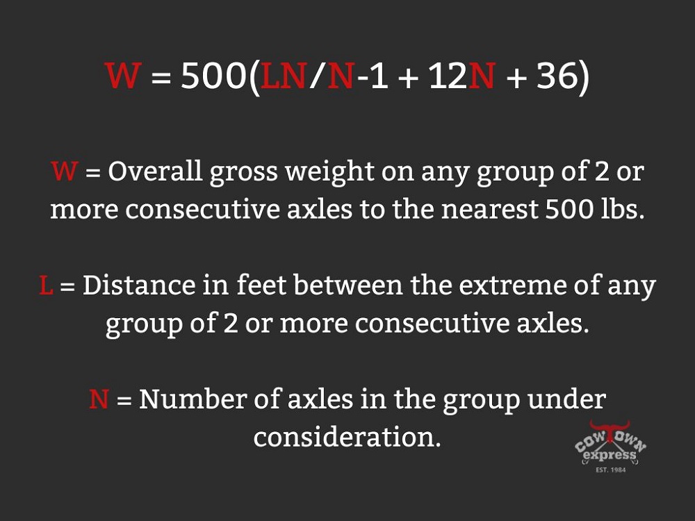 Understanding Axle Weight Limits: Federal Bridge Formula