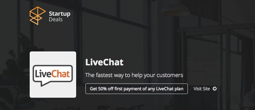 LiveChat Discount for first subscription