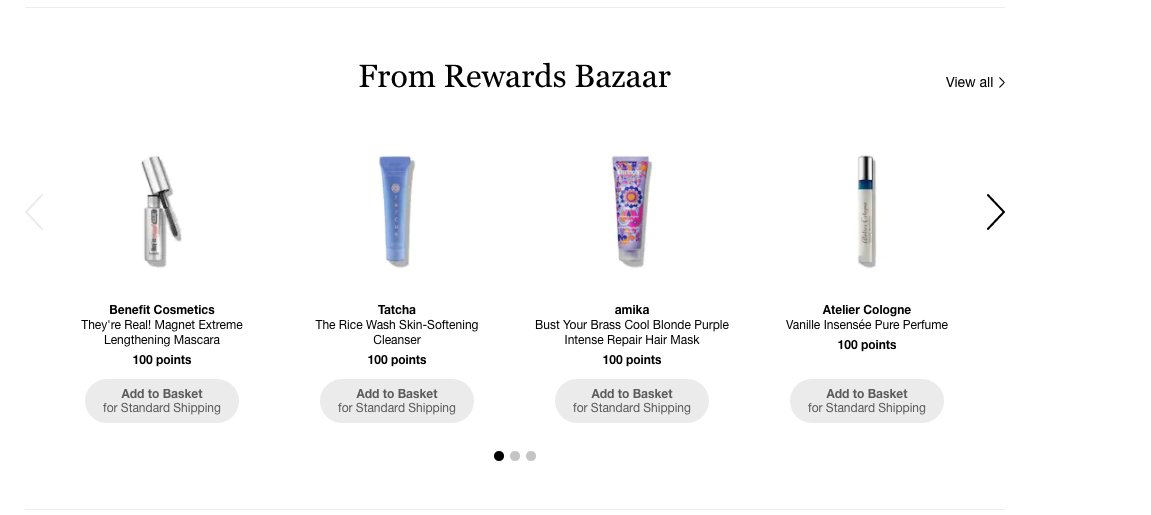 Sephora Rewards Bazaar