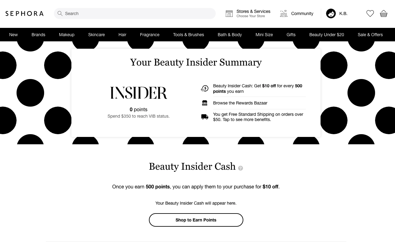 Sephora Beauty Insider