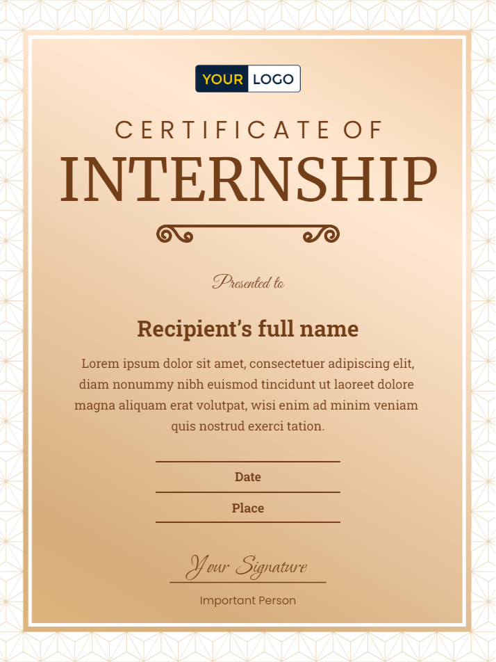 5 FREE Internship Certificate Templates That Will Make Your Interns ...