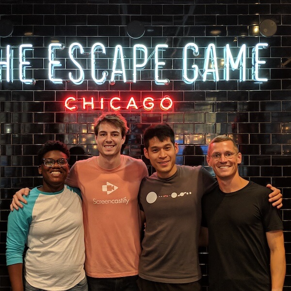 escape room team photo