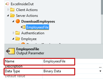 #3.7. Name and Data type of Output Parameter