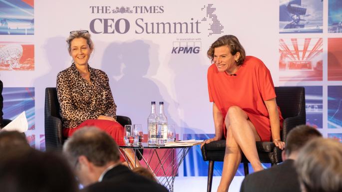 Martha Lane Fox and Marianna Mazzucato at The Times CEO Summit