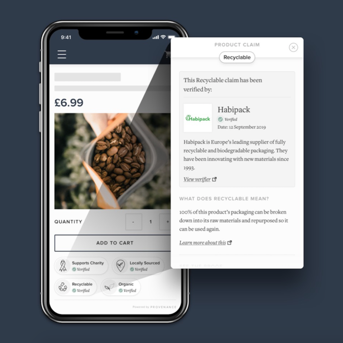 Provenance Transparency Platform for Supply Chains with Proof Points