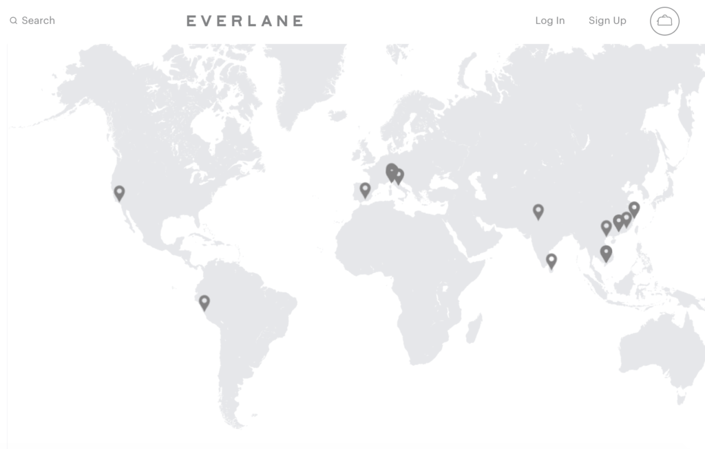Image credit: Everlane and their open supplier network