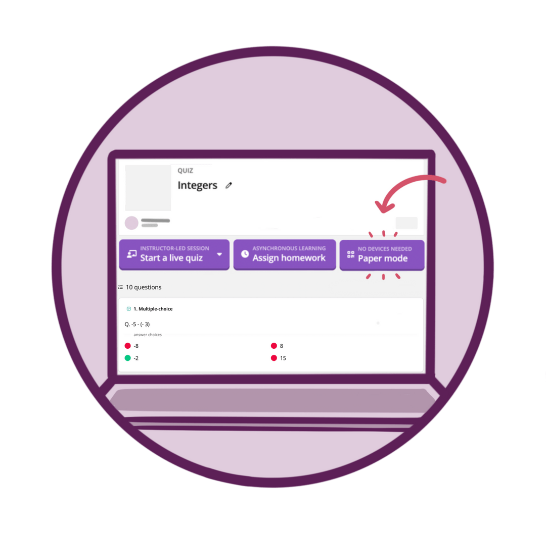 Quizizz Paper Mode