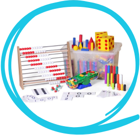 Zearn manipulatives kit for enhanced math learning.