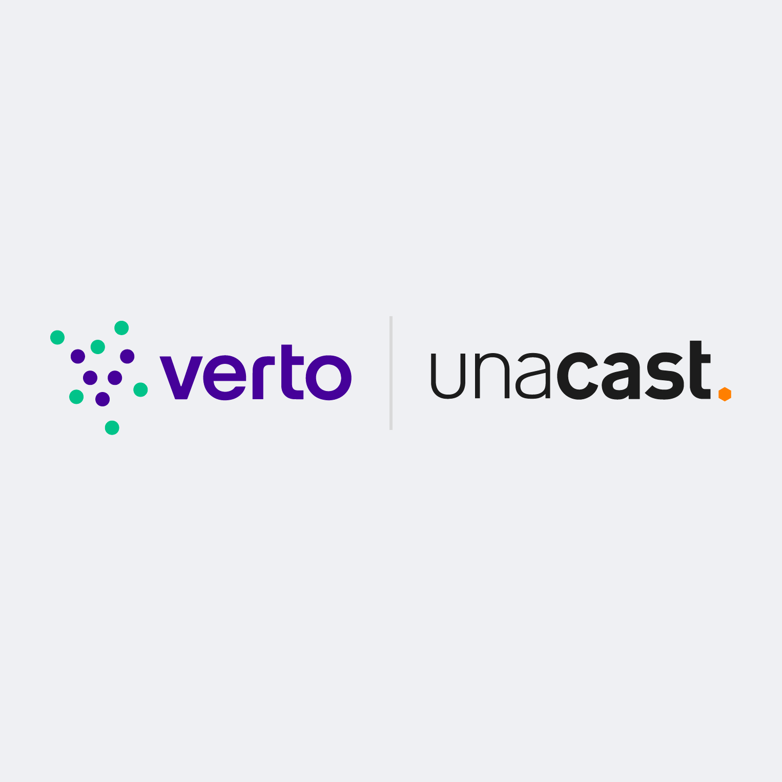 Verto and Unacast logos