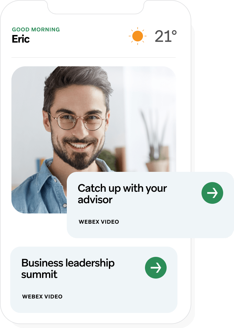 Personalized student orientation dashboard on mobile