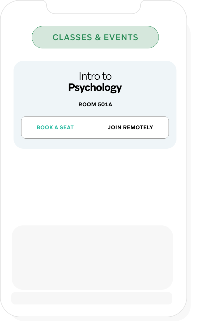 Personalized student orientation dashboard on mobile