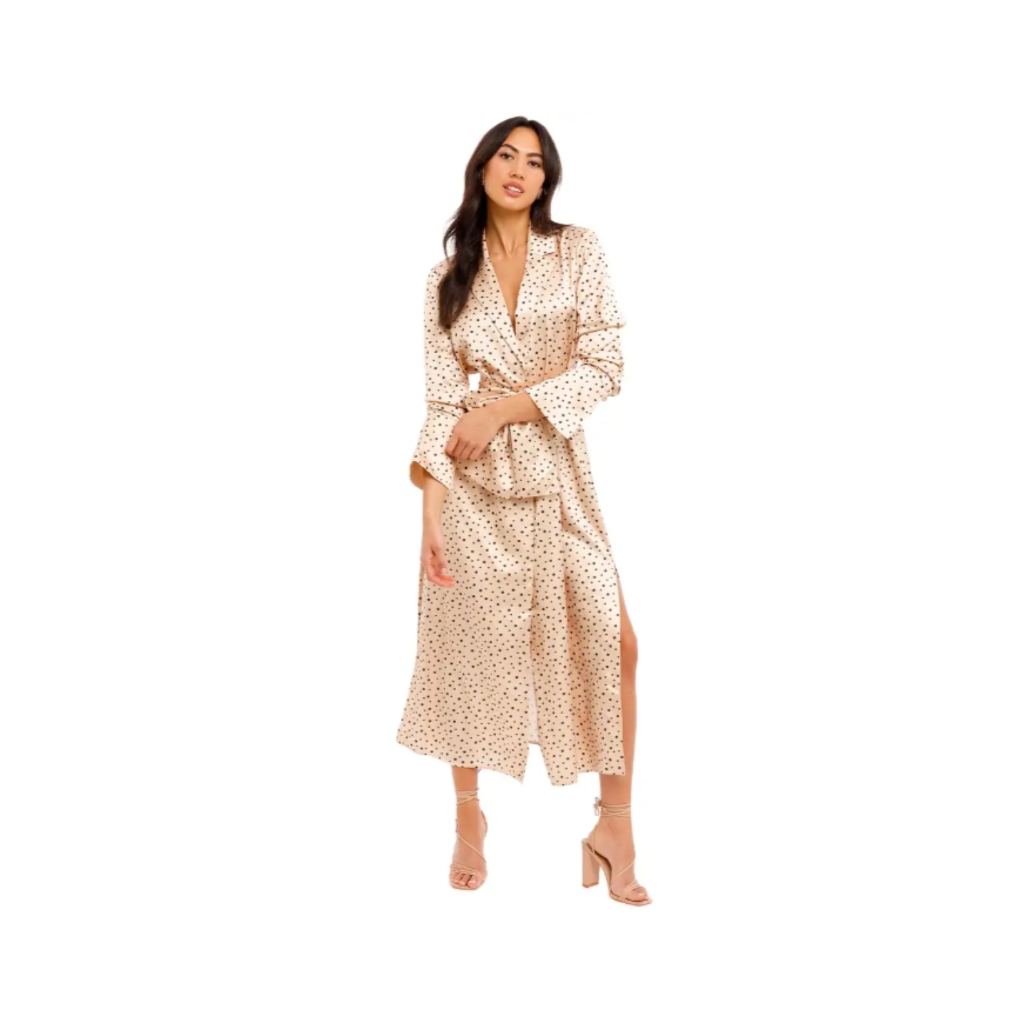 Polka Dot Pleats Dress