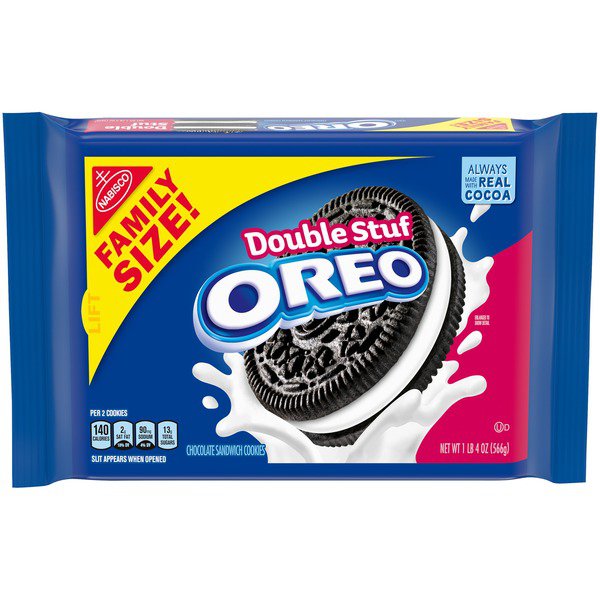 Oreo Double Stuf Chocolate Sandwich Cookies Original Flavor 1 Resealable Family Size Pack