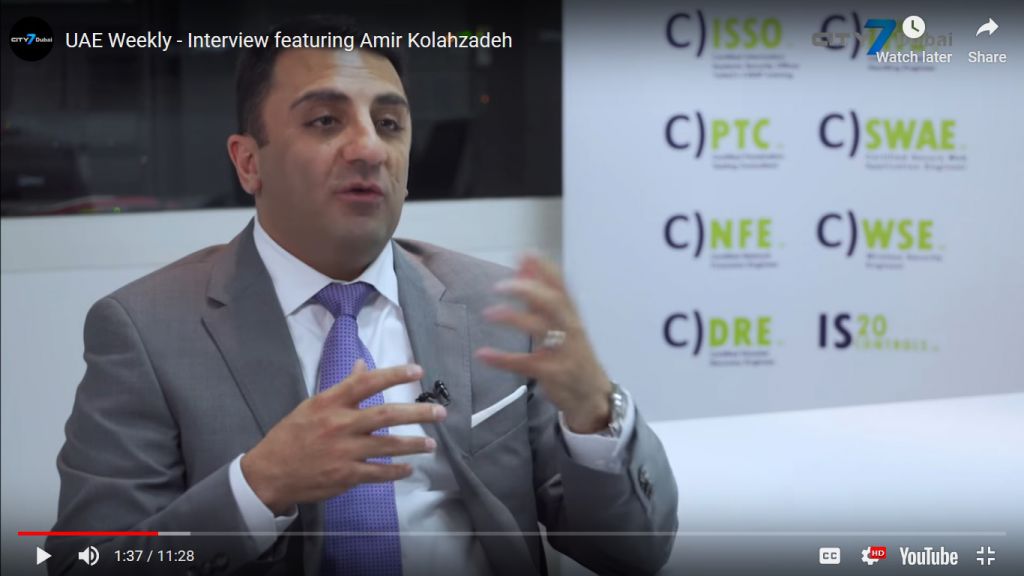 UAE WEEKLY – INTERVIEW FEATURING AMIR KOLAHZADEH