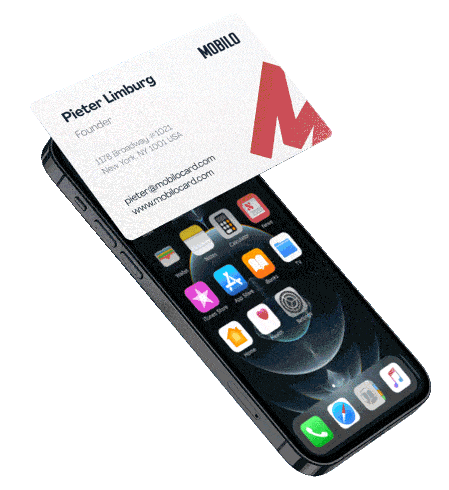 Smart integrated business cards gif