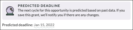 Instrumentl Predicted Deadline Example