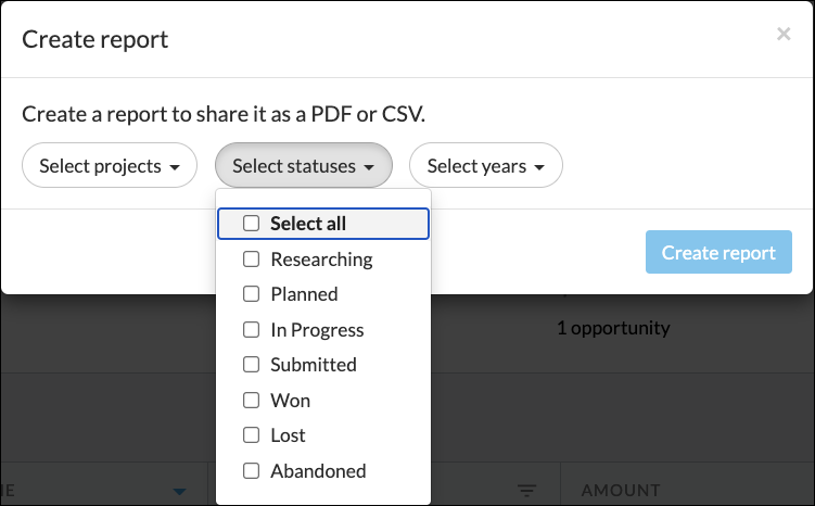 Instrumentl Reporting Features
