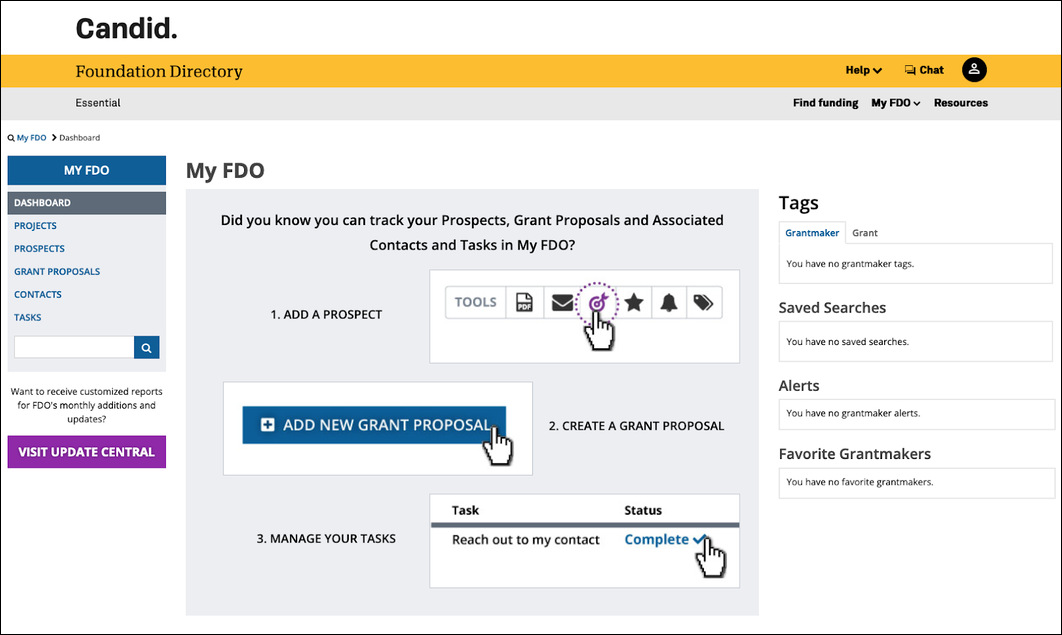 FDO Tracking Prospect Research and Submission Tools