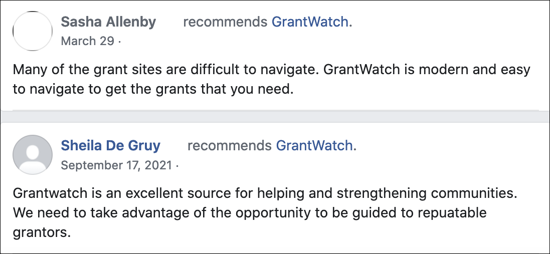 GrantWatch Reviews