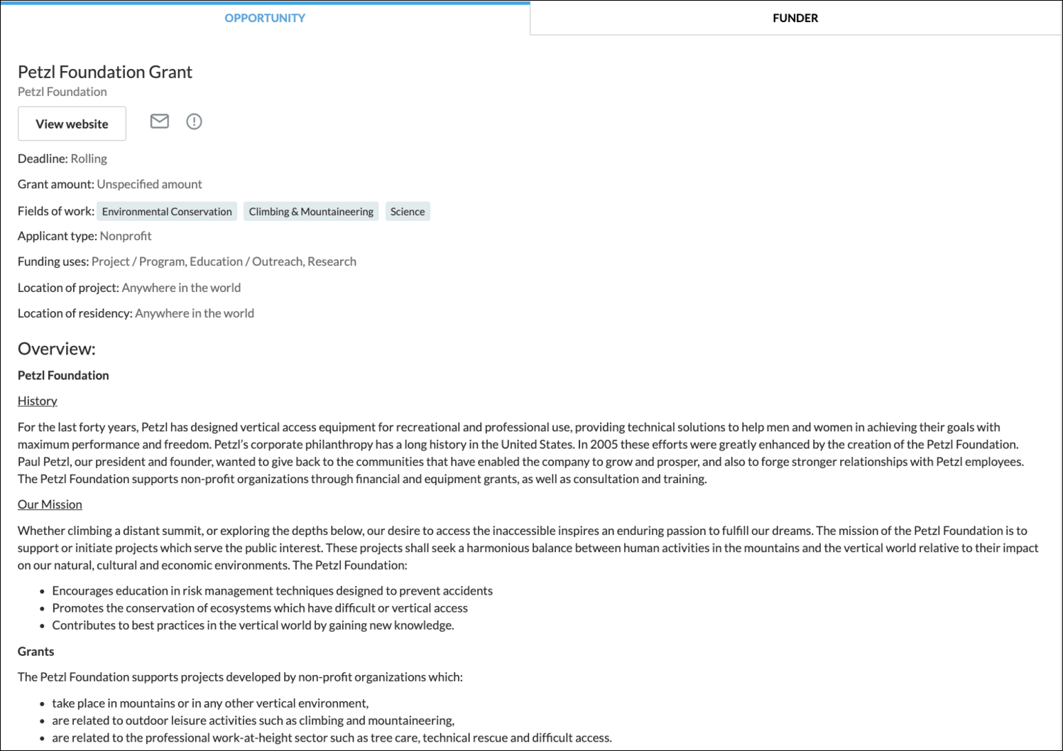 Instrumentl Finding New RFPs & Funders