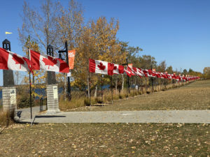 Flags of Rememberance at Sylvan Lake