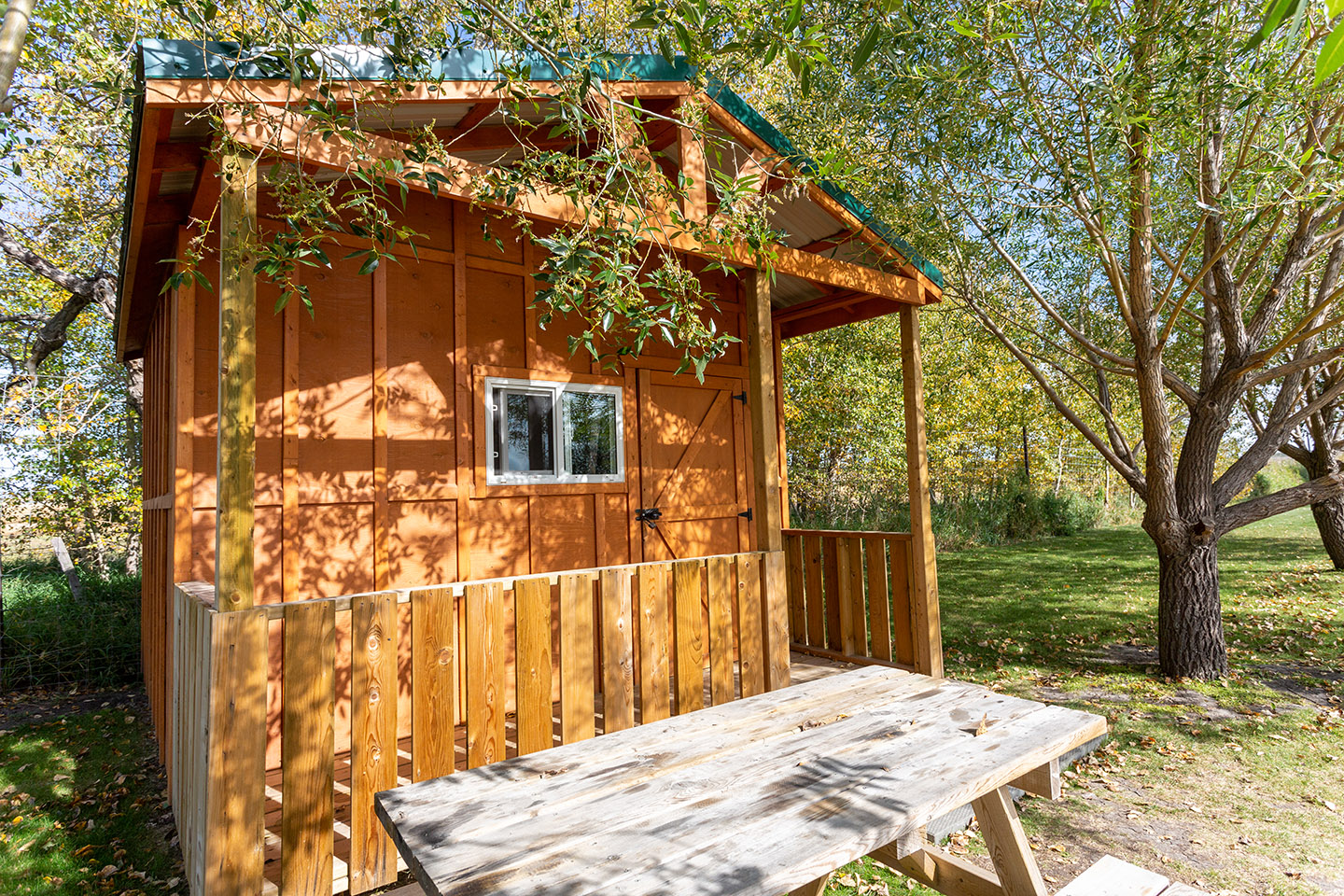 Cabin that you can rent at Discovery Wild Life Park