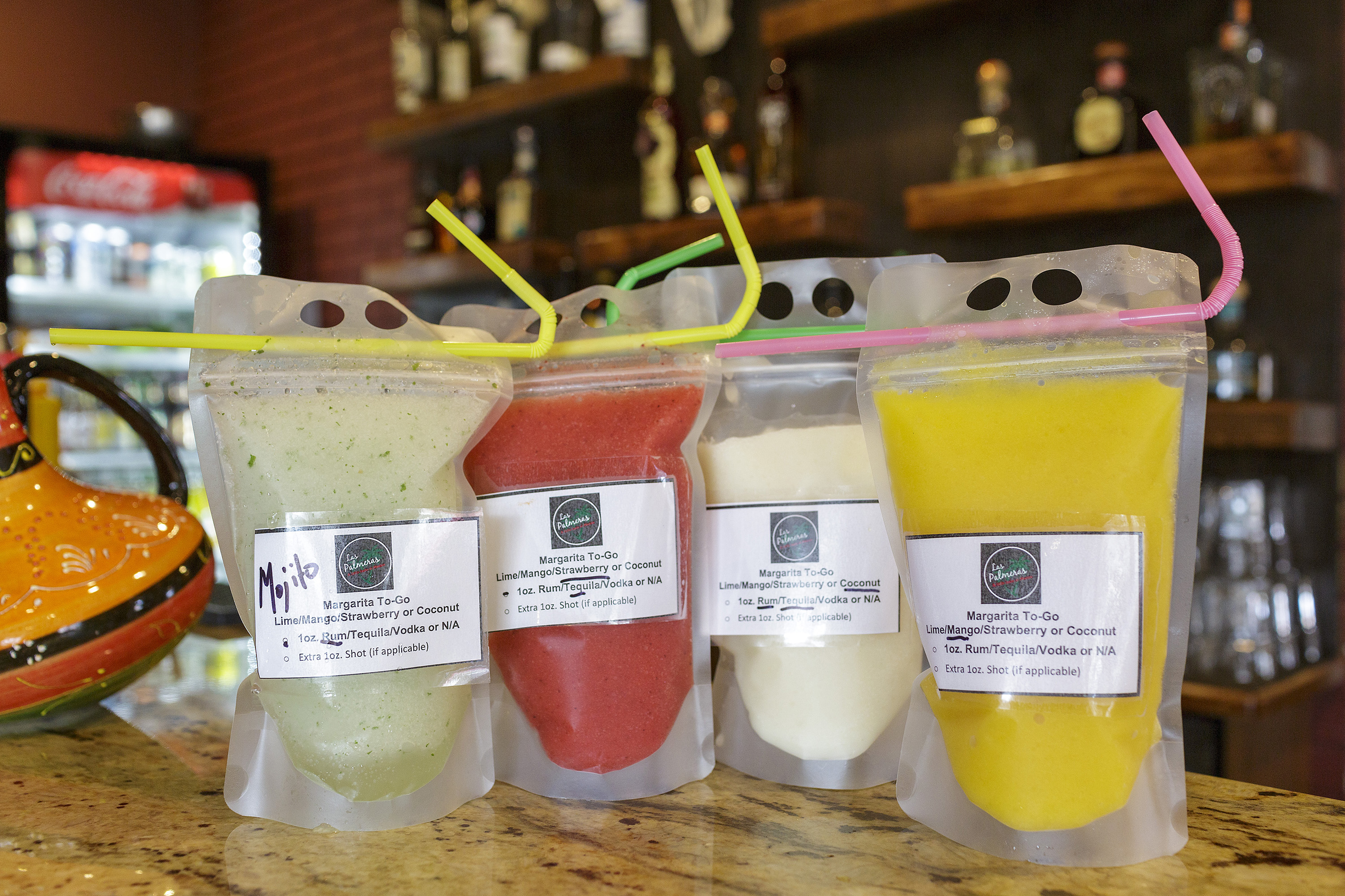 Frozen Margaritas to go from Las Palmeras