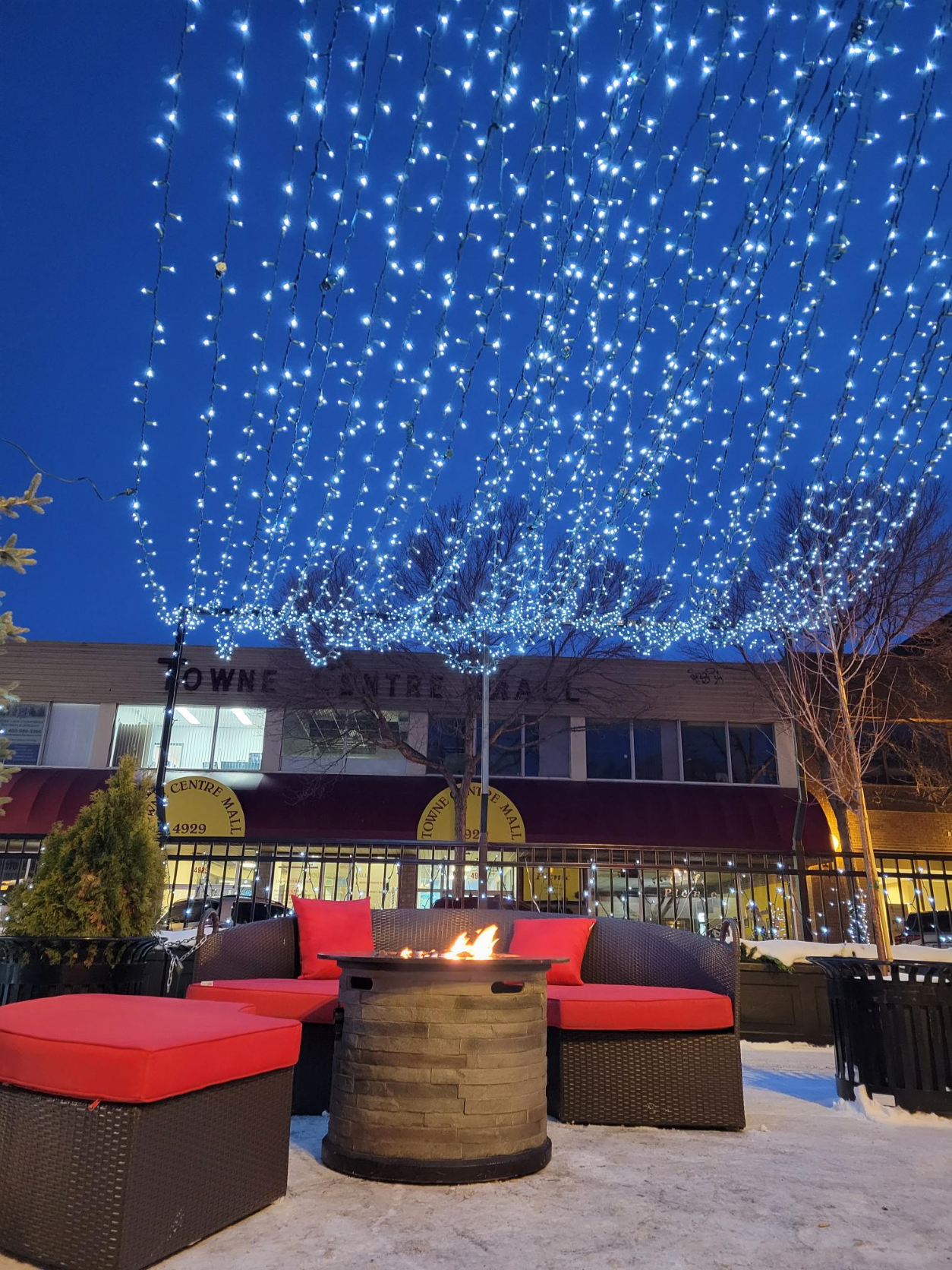 Image of Downtown Red Deer at night