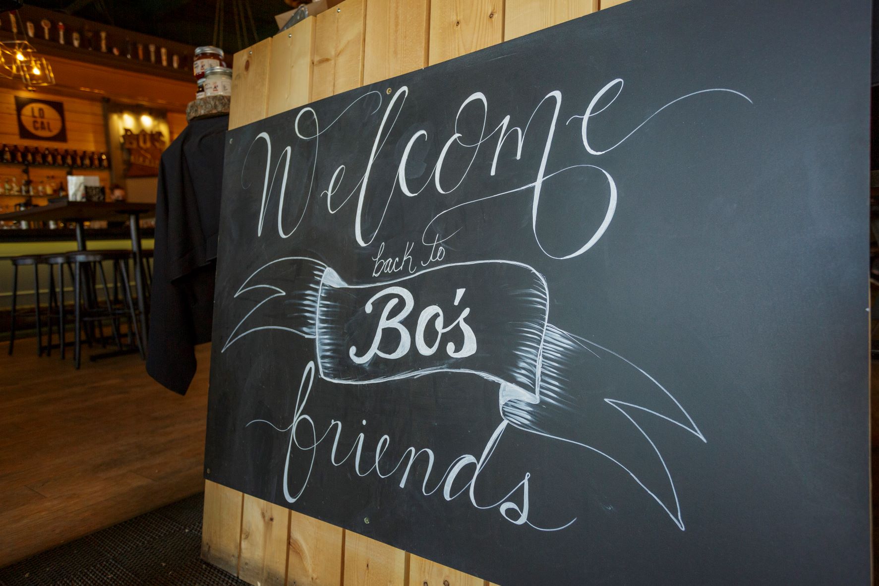 Image of welcome to Bo's Sign