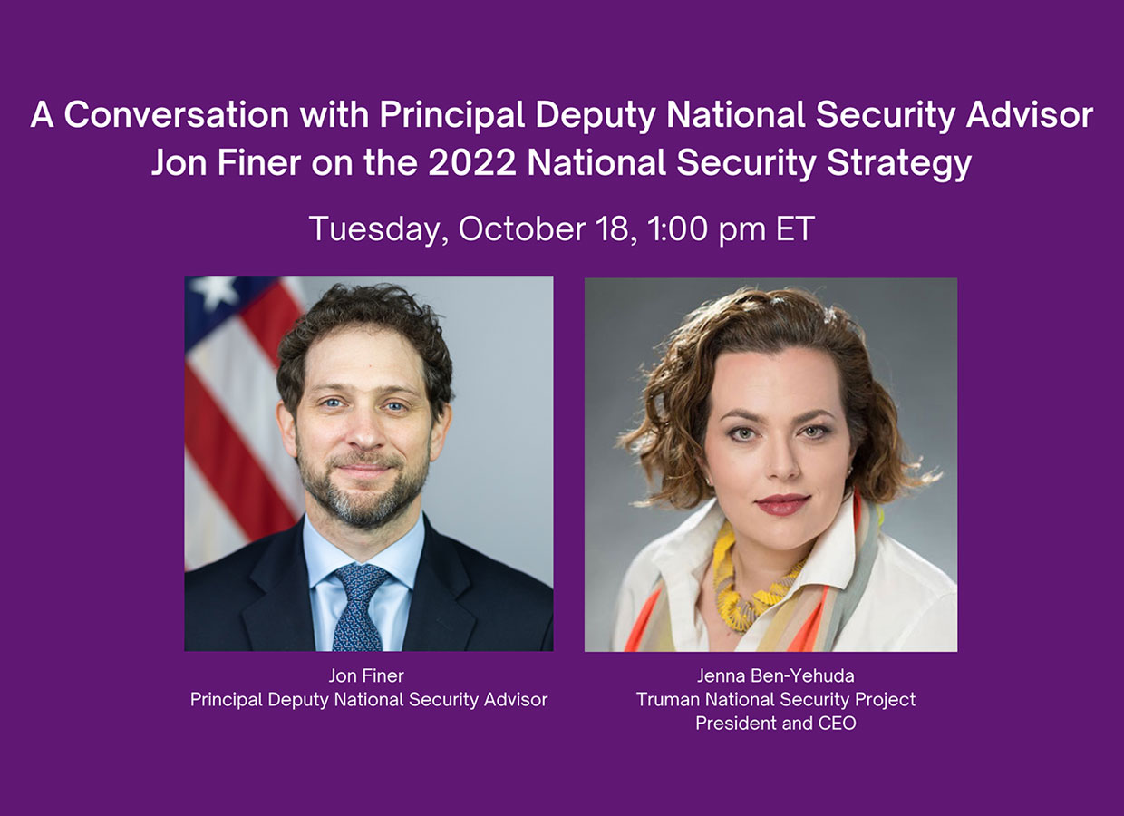 A Conversation with Principal Deputy National Security Advisor Jon