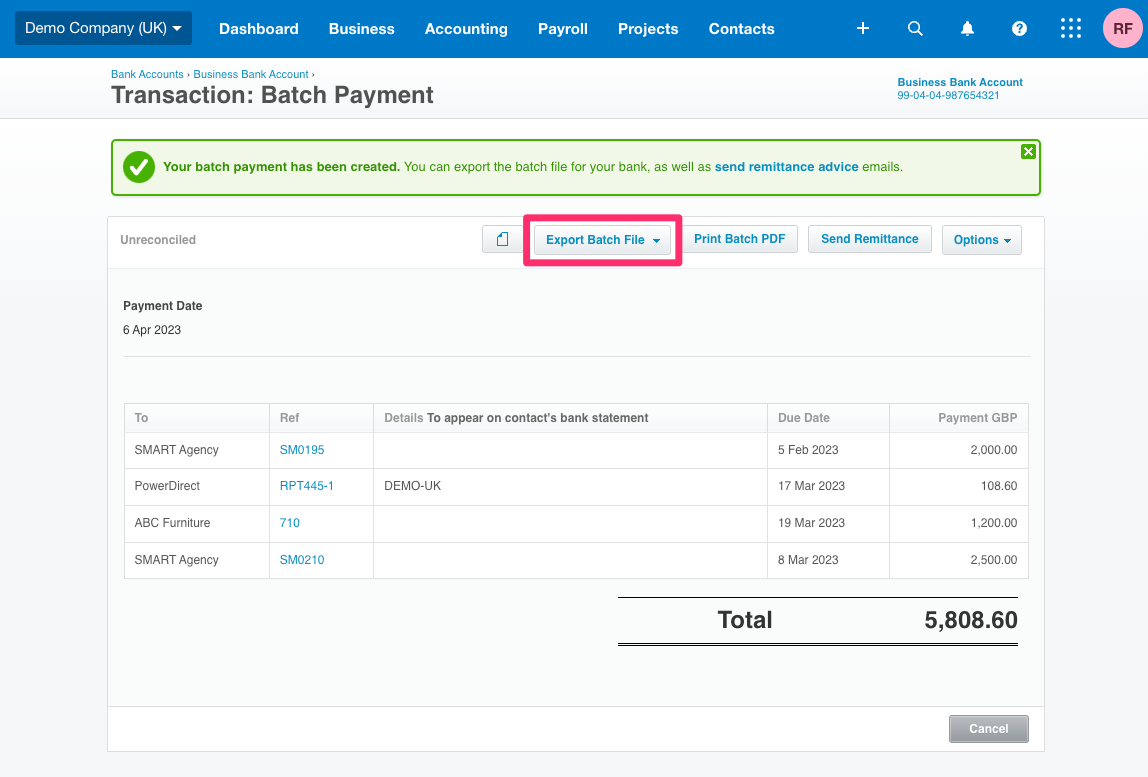 Exporting a Batch File from Xero to Your Bank StepbyStep Guide