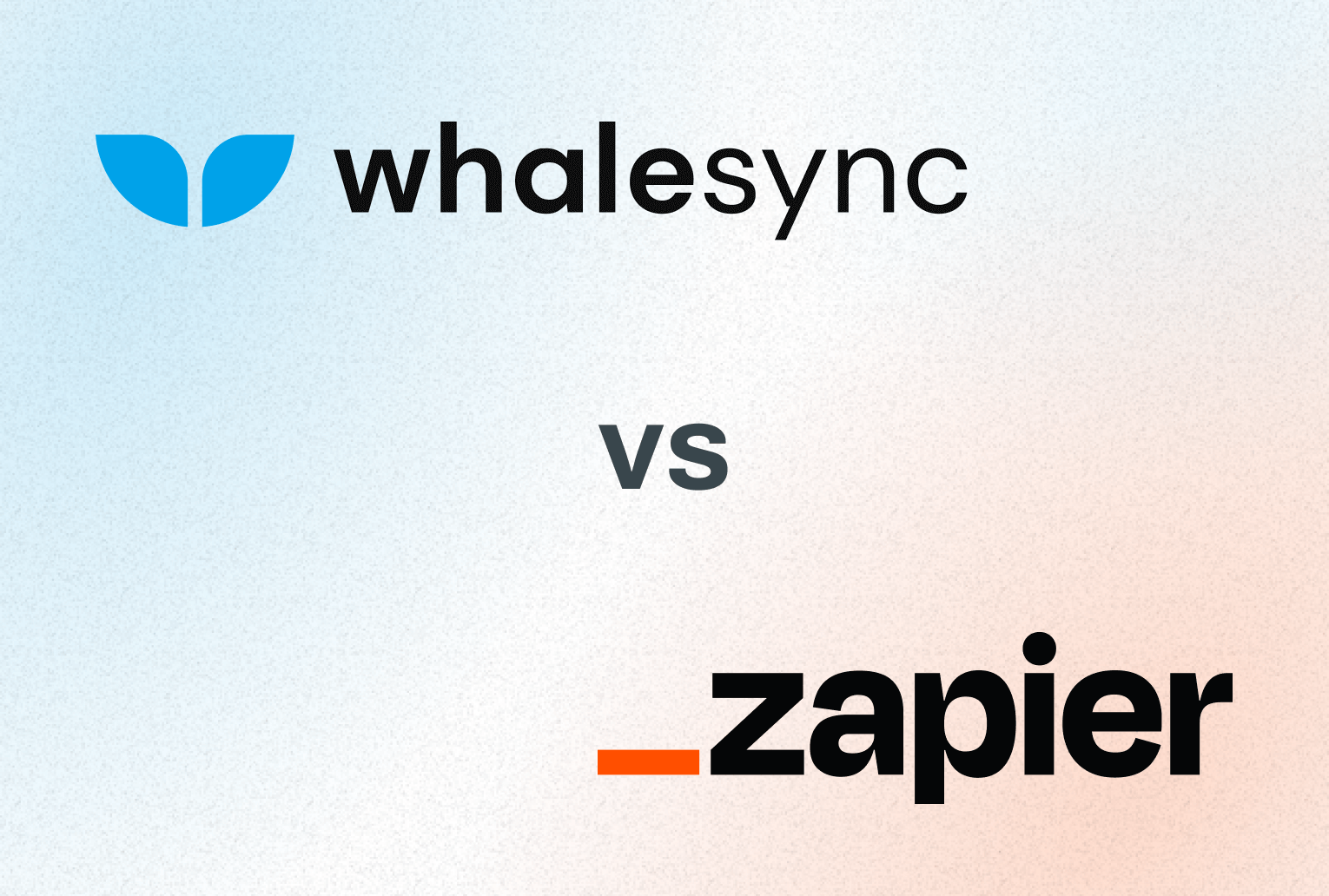 How is Whalesync different from Zapier?