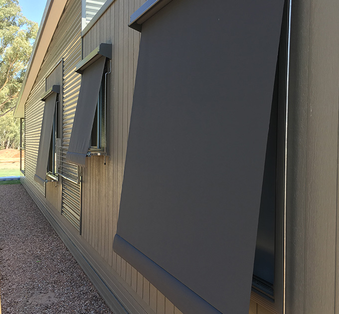 Automatic Awnings Window Furnishings I Pace Interiors