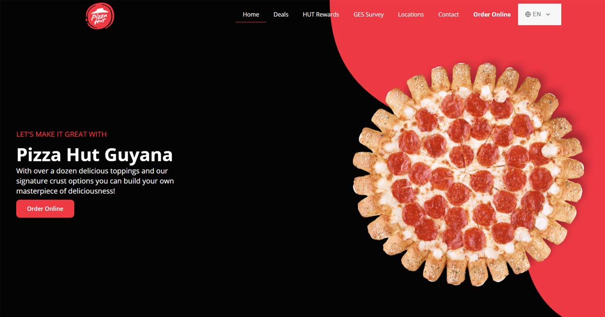 Our Locations Pizza Hut Guyana