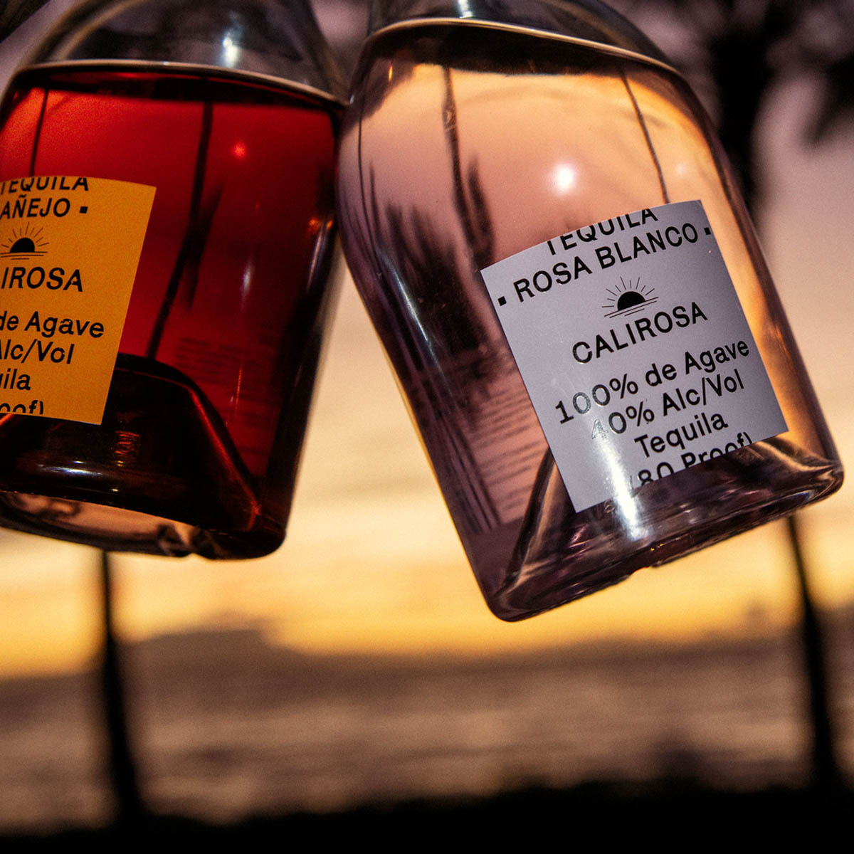 Calirosa Añejo and Rosa Blanco Tequila