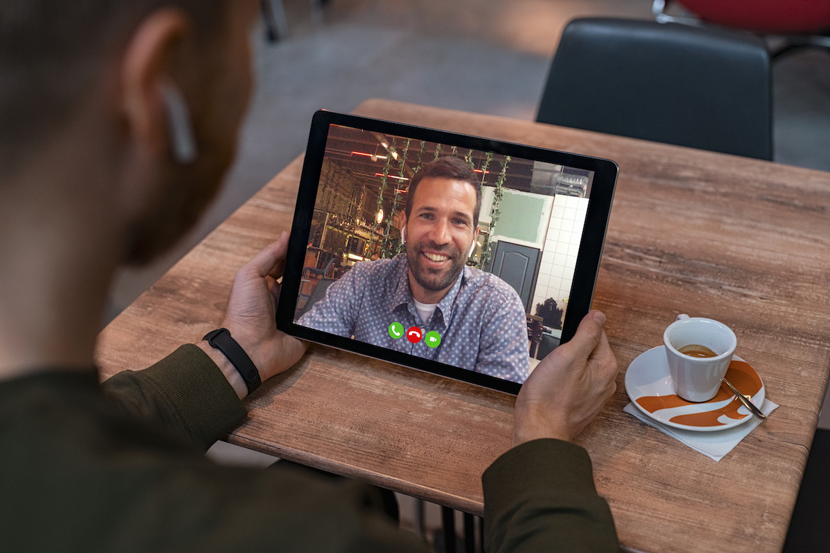 Video call on tablet