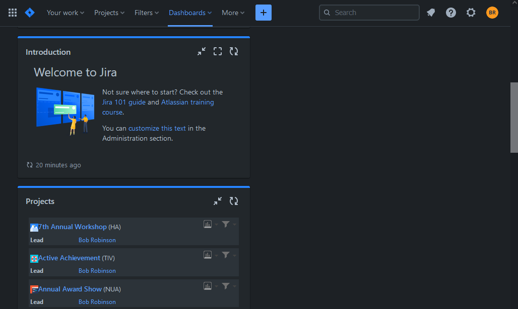 Jira Dark Mode Interface