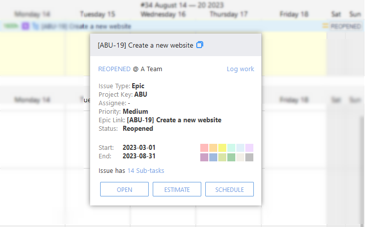 bulk assign tasks in jira âLog Workâ Process  in ActivityTimeline