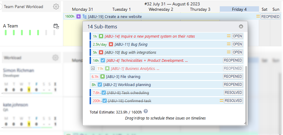 bulk assign tasks in jira Task Management for Teams in ActivityTimeline